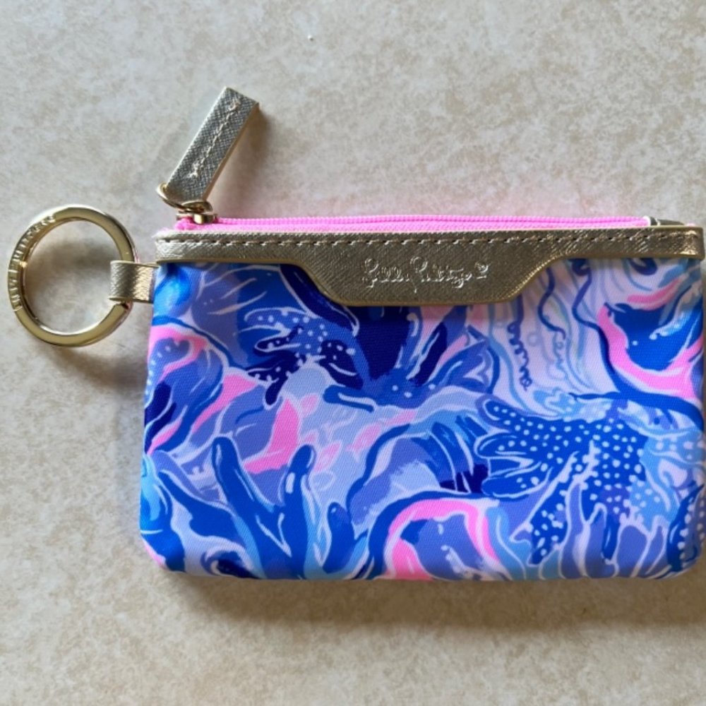 New Lilly Pulitzer SHADE SEEKERS Zip ID Case